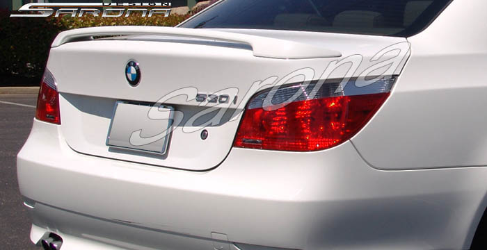 Custom BMW 5 Series Trunk Wing  Sedan (2004 - 2010) - $229.00 (Manufacturer Sarona, Part #BM-031-TW)